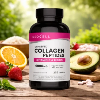 Colagen hidrolizat bovin cu vitamina C și biotină NeoCell, 6000 mg, 270 tablete
