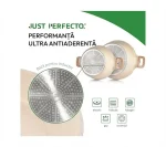 Set vase de gătit din granit bej cu inducție, 13 piese, Just Perfecto JL-31
