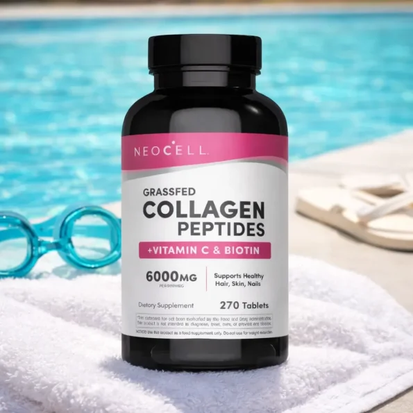Colagen hidrolizat bovin cu vitamina C și biotină NeoCell, 6000 mg, 270 tablete