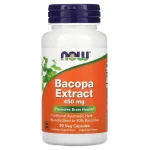 Extract de Bacopa 450 mg standardizat 40% Bacoside, NOW Foods, 90 capsule vegetale
