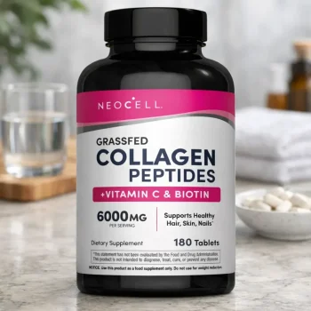 Colagen hidrolizat bovin cu vitamina C și biotină NeoCell 6000 mg 180 tablete