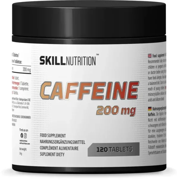 Caffeine, 200 mg, Skill Nutrition, 120 tablete