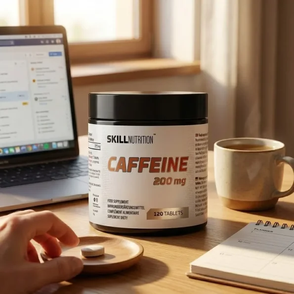 Caffeine, 200 mg, Skill Nutrition, 120 tablete