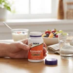 Bromelaină din ananas, 500mg, 60 capsule vegetale, NOW Foods