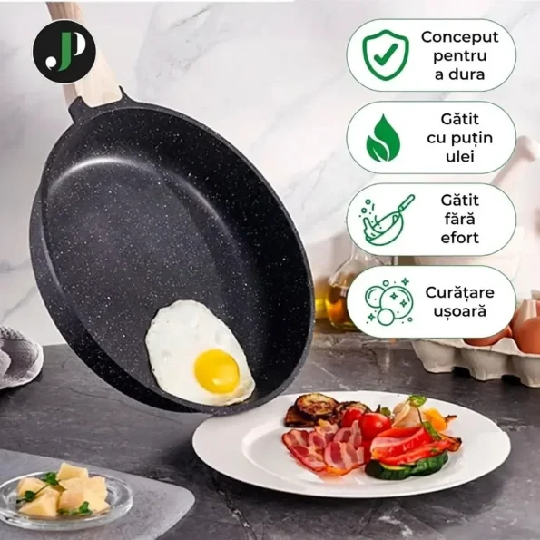 Set de oale cu înveliș de granit și inducție, 13 piese, Just Perfecto JL-32