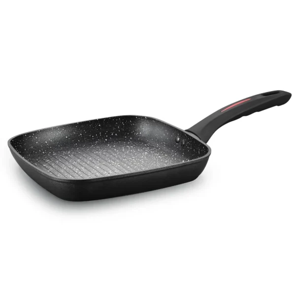 Tigaie grill cu strat granit negru 28 cm, corp aluminiu, Royalty Line RL-FGN28 Tigaie grill cu strat granit negru 28 cm, corp aluminiu, Royalty Line RL-FGN28 - Casa si Bucatarie