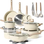 Set complet oale si cratite inductie granit ceramic bej, 21 piese, Just Perfecto JL-721 - Casa si Bucatarie