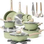 Set de oale inducție 21 piese, granit verde, ușor de curățat JUST PERFECTO JL-723 - Casa si Bucatarie