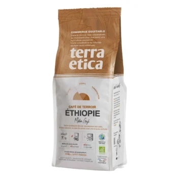 Cafea măcinată Arabica 100% Moka Guji Etiopia Fair Trade BIO 250g Terra Etica