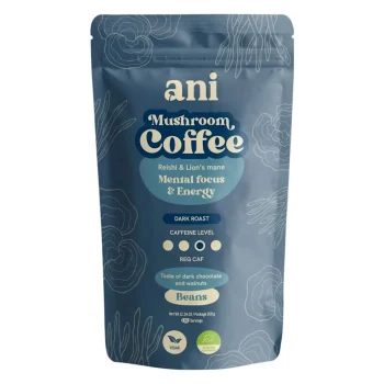 Cafea boabe arabica cu ganoderma și lion's mane, 350 g, Ani