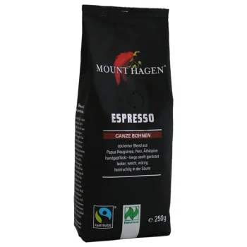 Cafea Arabica 100% espresso boabe Bio BIO 250 g Mount Hagen - Cafea verde proaspăt prăjită
