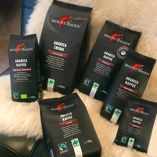 Cafea boabe Bio Arabica 100% Barista Crema, Mount Hagen, 500 g - Cafea verde proaspăt prăjită