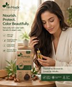 Vopsea de par fara amoniac Biomagic 6.72 blond inchis, cu keratina si ulei de argan