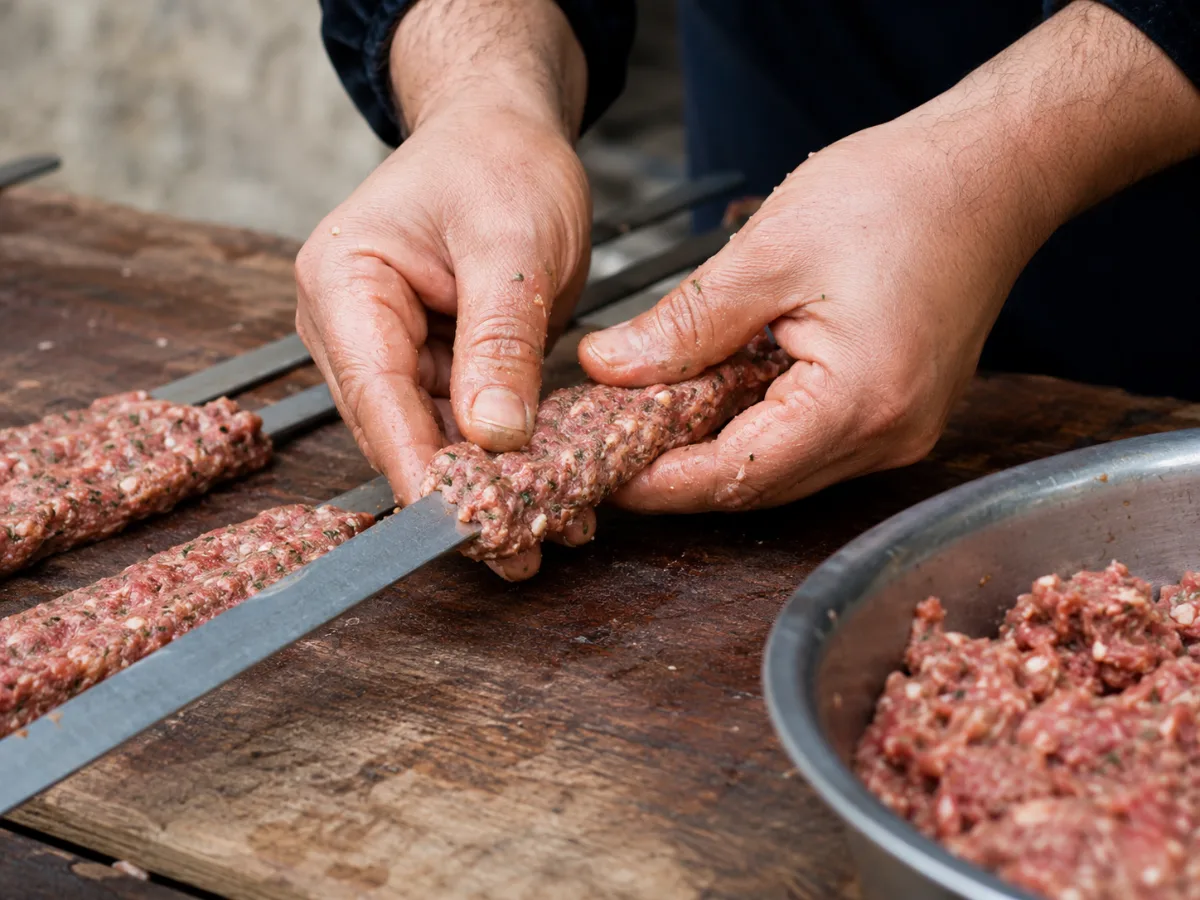 Lulea-kebab cu sos dulce acrișor— rețetă orientală pe grătar Lulea-kebab cu sos dulce acrișor— rețetă orientală pe grătar