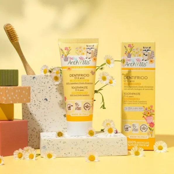 Pasta de dinți pentru copii Baby Anthyllis, 0-6 ani, cu gust de vanilie, 75ml - Produse de igiena personala